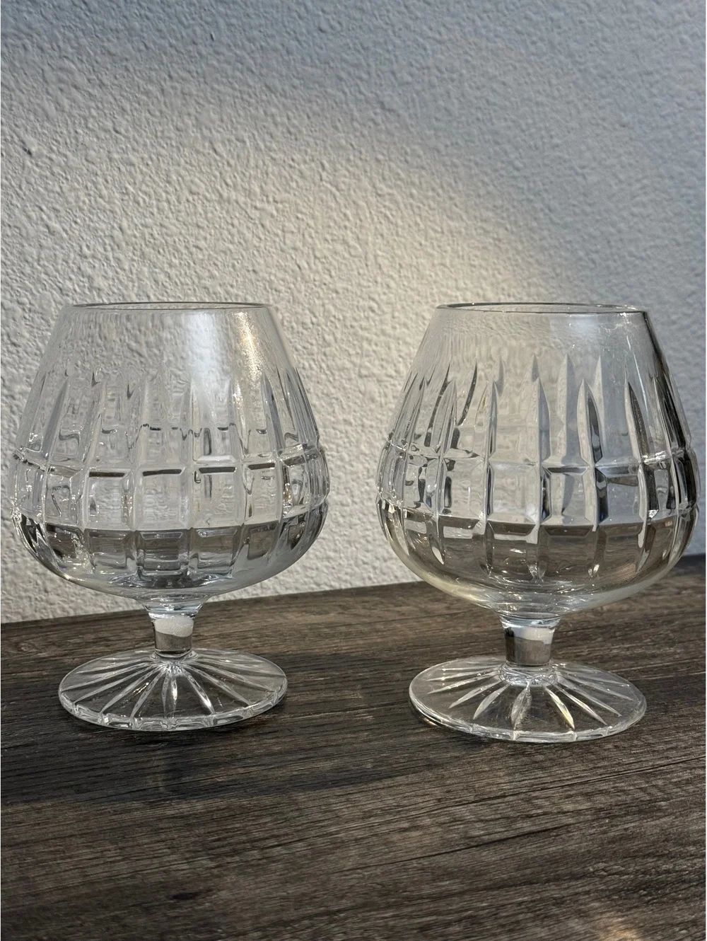 Mikasa Arctic Lights Crystal Brandy Cognac Snifters 5.75” Set of 2